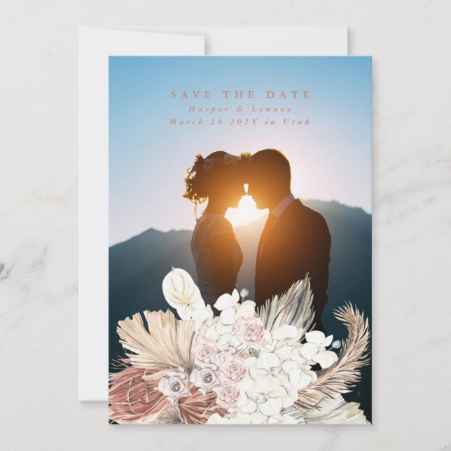 Reserve A Data Terracotta Pampas Grass Desert Coral Tropical (Frente)