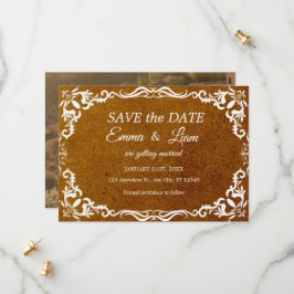 Reserve A Data Terracotta Rustic Papel Picado – Save the Date