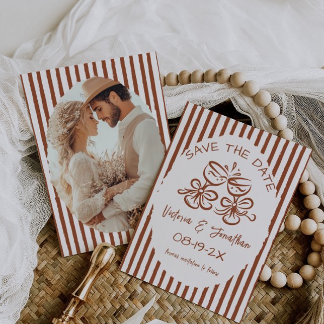 Reserve A Data Terracotta Rustic Wedding (Criador carregado)