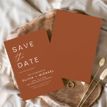 Reserve A Data Terracotta Salve o Script Minimalista de Data<br><div class="desc">Cartões salve a data Boho Terracotta Os Cartões salve a data contêm uma moderna tipografia cursiva escrita escrita escrita escrita escrita escrita escrita escrita que é elegante,  simples e moderna a ser usada depois da simples celebração minimalista do dia do casamento.</div>