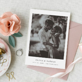 Reserve A Data Texto e Foto Simples e Elegantes | Casamento