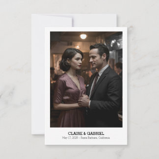 Reserve A Data Texto Religioso Simples e Elegante, Foto Salvar a