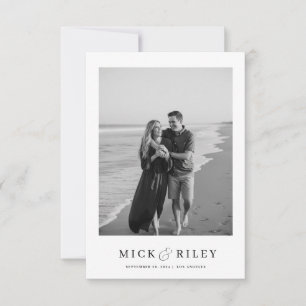 Reserve A Data Texto Simples e Casamento Fotográfico de Boho