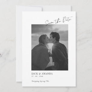 Reserve A Data Texto simples e foto Casamento salvar a data