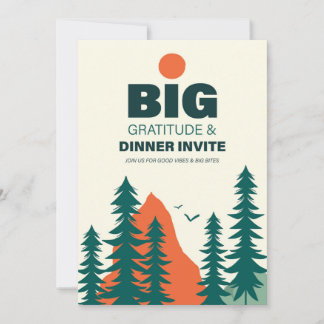 Reserve A Data Thanksgiving/Friendsgiving Dinner Invitation Card