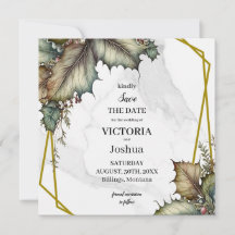 The Winery Save the Date Square Invitation card