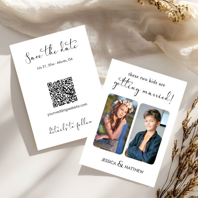 Reserve A Data These Two Kids are Getting Married Childhood Photo (Criador carregado)