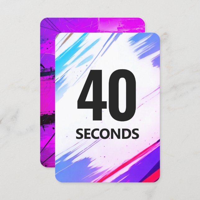 Reserve A Data Time Fitness Card with Purple Backing (Frente/Verso)