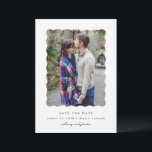 Reserve A Data Tipo Moderno<br><div class="desc">Cartão de foto de salvar a data com uma única foto e tipo moderno.</div>
