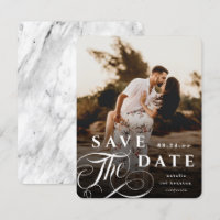 Tipografia Branca Elegante e Foto Marble Back