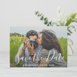 Reserve A Data Tipografia de Letra Elegante Casamento Moderno