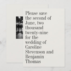 Reserve A Data Tipografia Elegante Código QR Foto Contemporânea