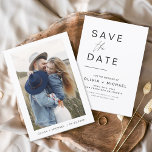 Reserve A Data Tipografia Elegante Salva a Data Foto Minimalista<br><div class="desc">Casamento Salve os Cartões de Data que têm uma foto na frente. Os Cartões salve a data contêm uma moderna tipografia cursiva escrita escrita escrita escrita escrita escrita escrita escrita que é elegante,  simples e moderna a ser usada depois da simples celebração do dia de casamento minimalista.</div>
