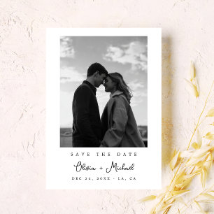 Reserve A Data Tipografia Minimalista Ultra Moderna Foto Casament