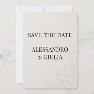 Reserve A Data Tipografia Moderna Minimalista Casamento Preto e B