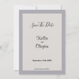 Reserve A Data Tons de Cinza Quadro Salve a Data