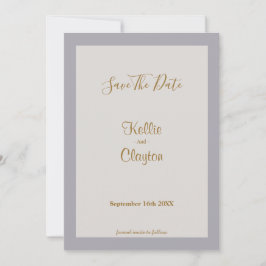 Reserve A Data Tons de Cinza Quadro Salve a Data