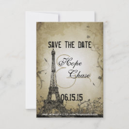 Reserve A Data Torre Eiffel Luzes de Prata Salve a Data