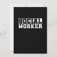 Trabalhador Social Vintage Engraçado Trabalho Esco