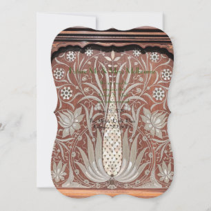 Reserve A Data Trabalhos de madeira Art Nouveau, belo original, b