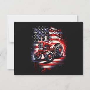 Reserve A Data Trator Patriótico 4 de Julho Bandeira Americana Fa