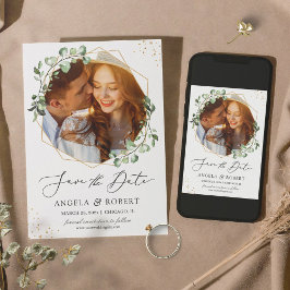 Reserve A Data Trendy Greenery Eucalyptus - Foto de quadro geomét