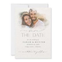 Trendy Watercolor Foto de Máscara Calliografia Cas