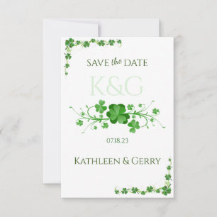 Reserve A Data Trevo Celta Tradicional Irlandês Shamrocks