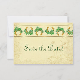 Reserve A Data Trevos e Ouro - Save the Date Irlandês