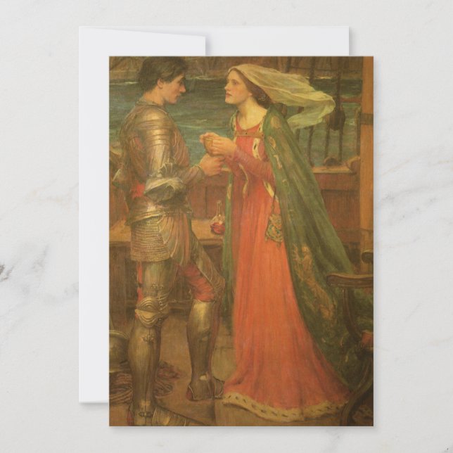 Reserve A Data Tristan e Isolde por JW Waterhouse Casamento (Frente)