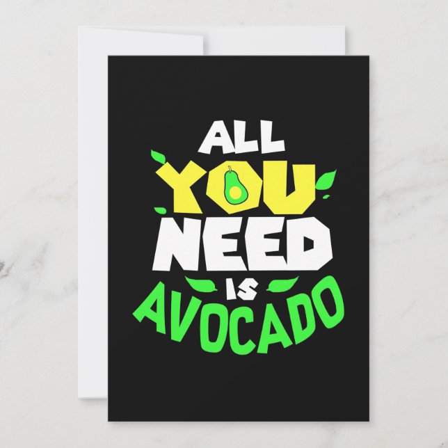 Reserve A Data Tudo Que Você Precisa É Avocado (Frente)