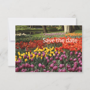 Reserve A Data Tulip Flat Save The Date Card