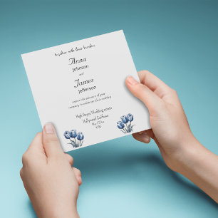 Reserve A Data Tulipas em Delft Blue personalizáveis