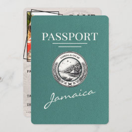 Reserve A Data Turquesa Jamaica Passaporte Salvar Data