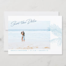 Turquesa Palma Desenhada De Mão Deixa Praia Tropic