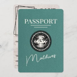Reserve A Data Turquoise Maldives Passaporte Salvar Data