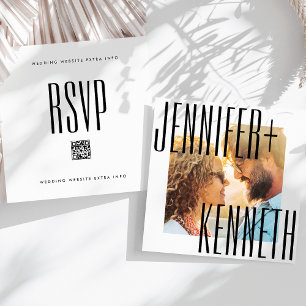 RESERVE A DATA ULTRA SIMPLES NOMES NEGROS FOTO CÓDIGO QR RSVP DE 