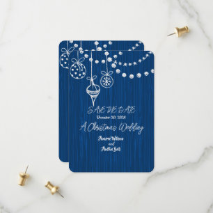 Reserve A Data Um Casamento de Natal Desenhos de Giz Branco em Az