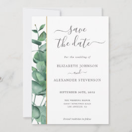 Reserve A Data Um casamento simples e elegante de eucalipto moder