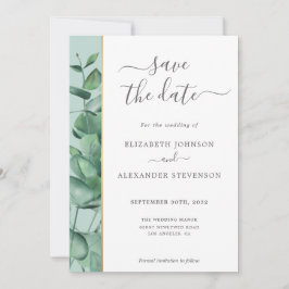 Reserve A Data Um casamento simples e elegante de eucalipto moder