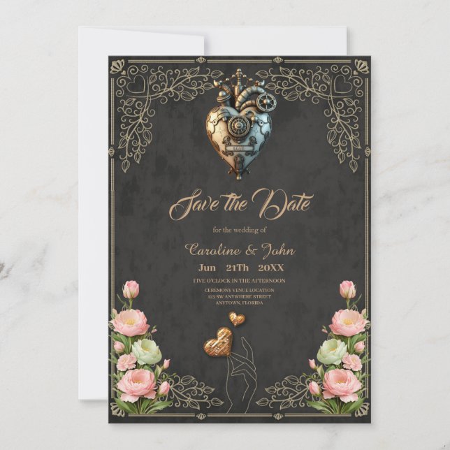 Reserve A Data Um impressionante coração de galo (Frente)