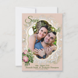 Reserve A Data Um Jardim Bush Vitoriano Verde Salvar a Data