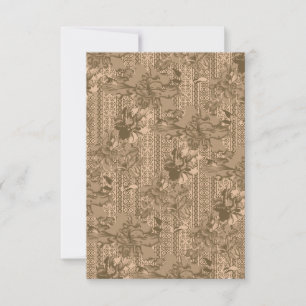 Reserve A Data Um padrão floral vintage com um intricado desi cas