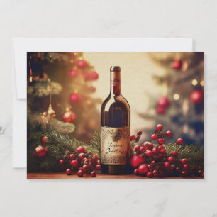 Reserve A Data Um presente de vinho no feriado de inverno