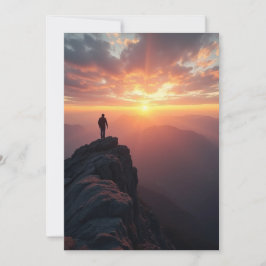 Reserve A Data Um sol majestoso visto do pico da montanha