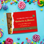 Reserve A Data Unique Whimsical Brown Chocolate Funny<br><div class="desc">Realistic Brown & Red Valentines Chocolate Funny Save the Date card. This illusion graphic is ideal for gifting to those who love food art,  sweets,  bakery goods,  desserts and funny optical illusion art.</div>