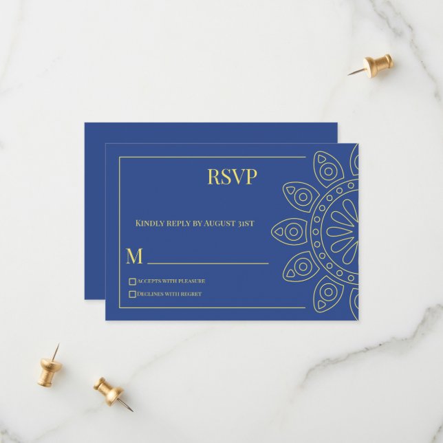 Reserve A Data Unity in Bloom Blue Response Card (Frente/Verso In Situ)