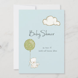 Reserve A Data Urso de Chá de fraldas Virtual para Menino ou Rapa