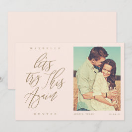 Reserve A Data Vamos tentar novamente Caligrafia moderna e foto