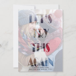 Reserve A Data Vamos Tente este Adiamento de Casamento novamente